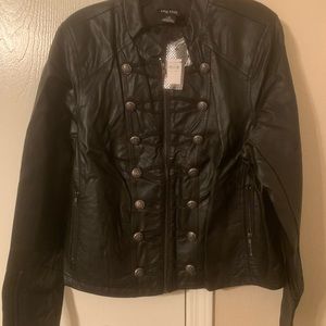 *NEW WITH TAGS* City Chic Black Military Jacket size L/20 (faux leather)
